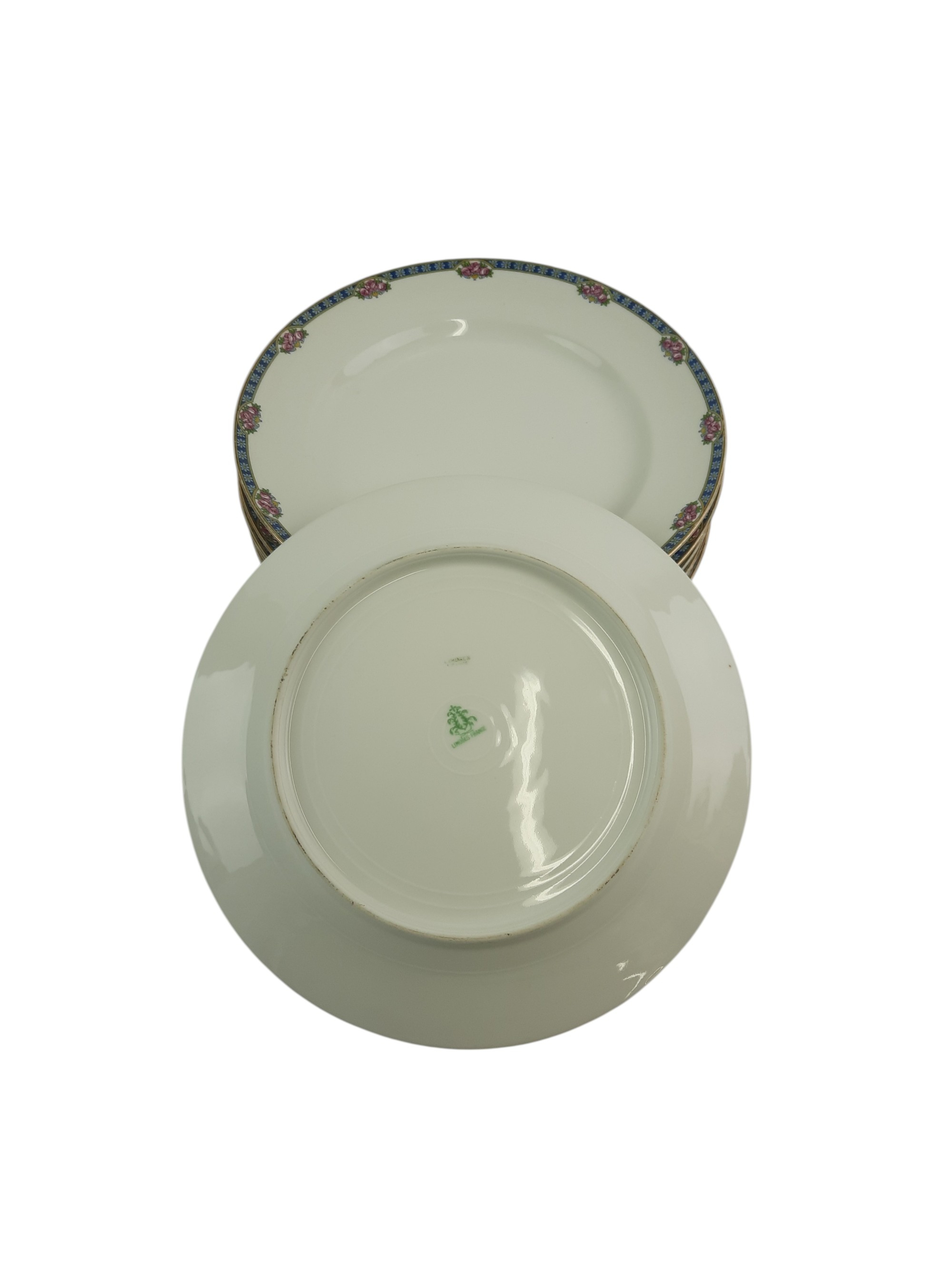Voir photo 4 de Lot de 6 assiettes plates Limoges france Lot de 6 assiettes plates Limoges france Bon état reconditionné photo 4