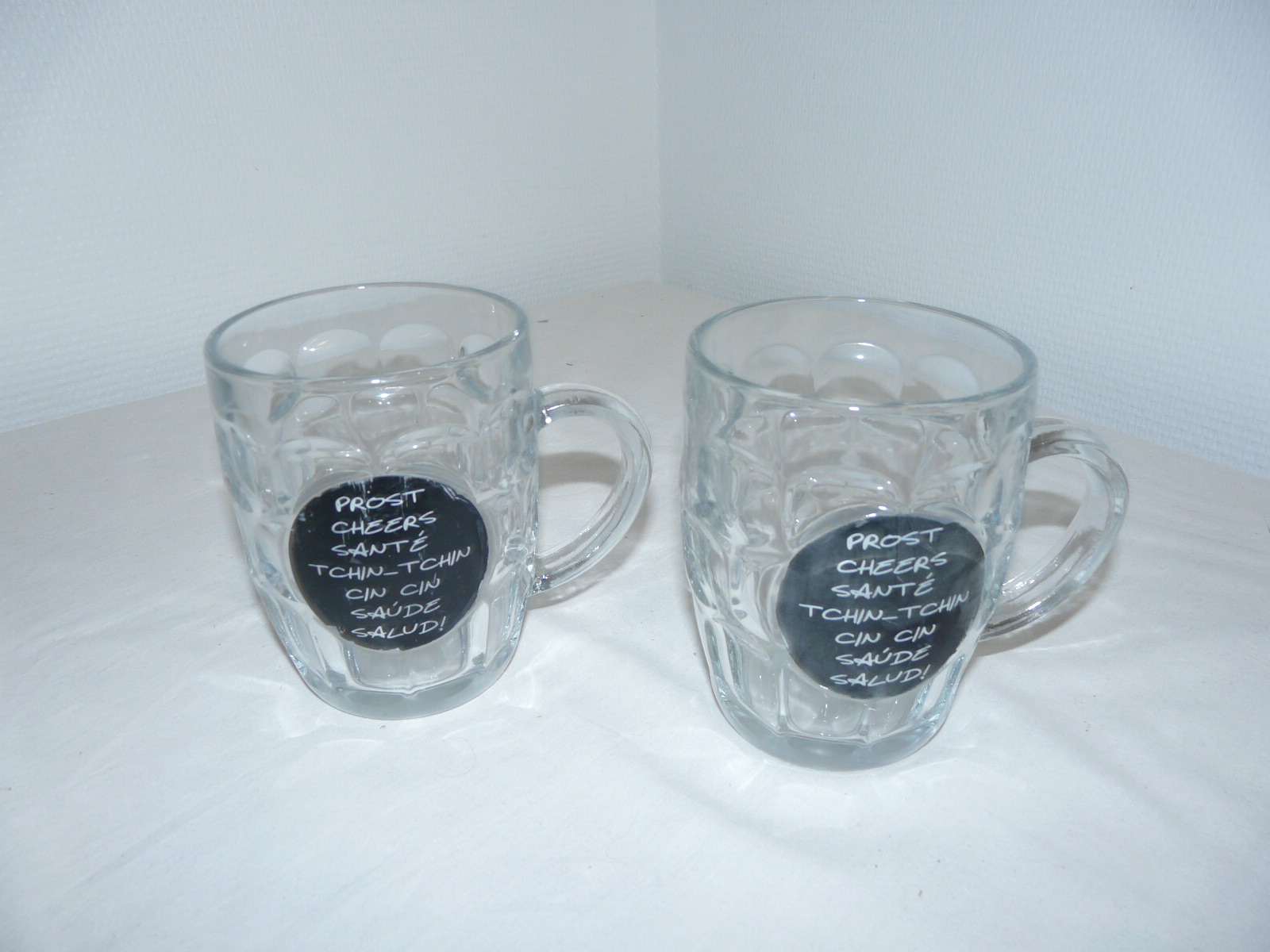 Lot de 6 Chopes à bière en verre Bon état - 12,00 € Lot de 6 Chopes à bière en verre Bon état reconditionné disponible sur Label Emmaüs