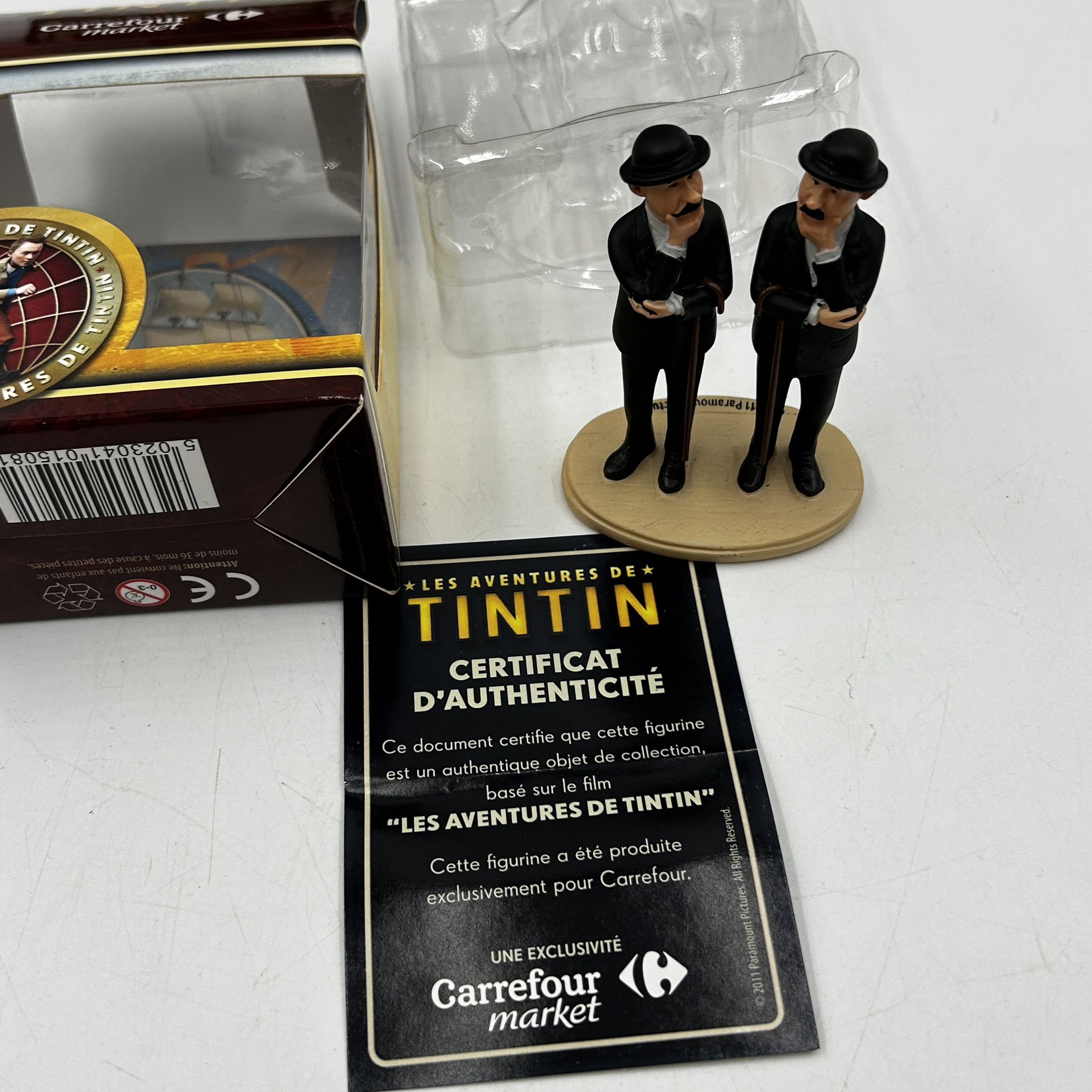 Voir photo 2 de Lot de 6 figurines Tintin 2011 Carrefour Paramount Lot de 6 figurines Tintin 2011 Carrefour Paramount Très bon état reconditionné photo 2