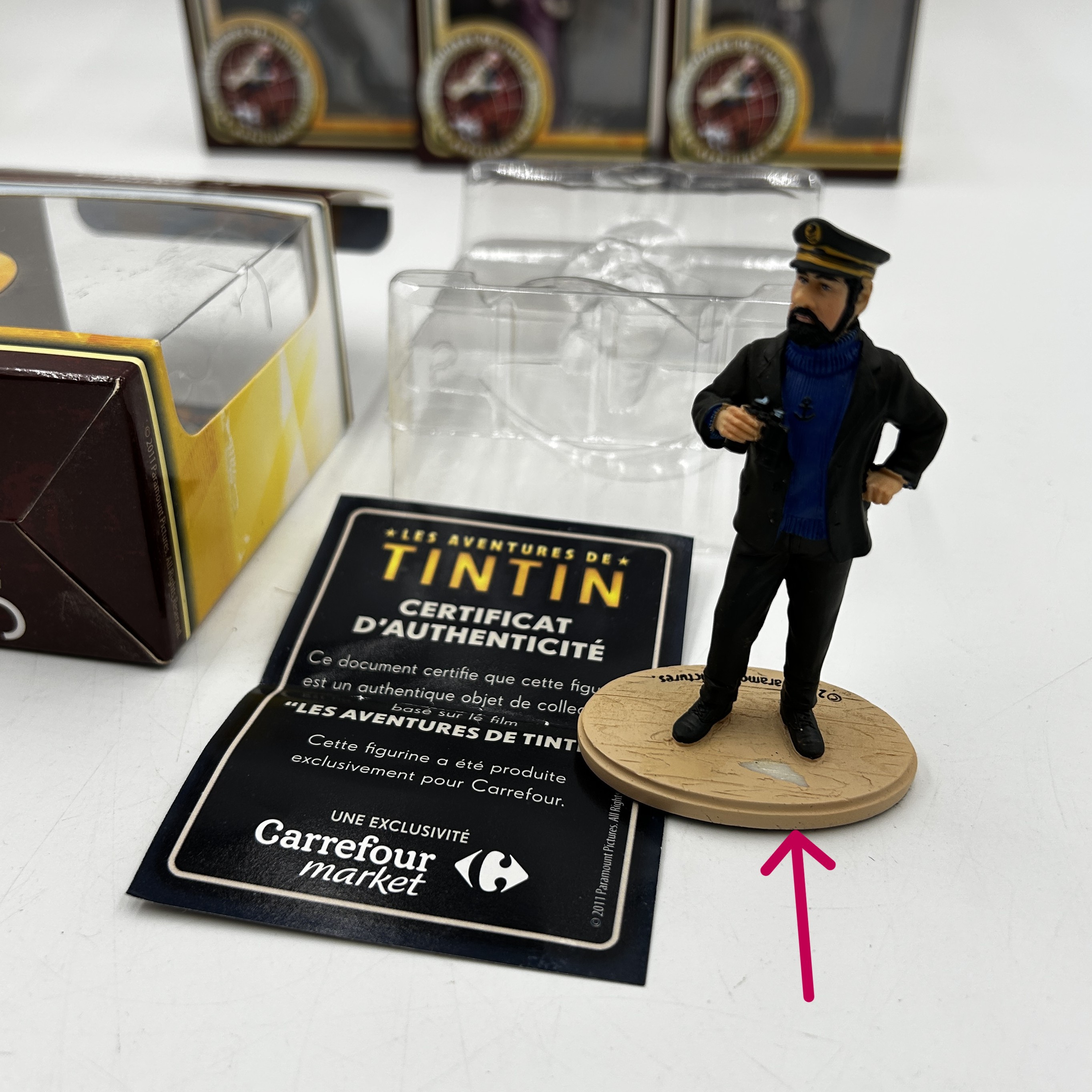 Voir photo 4 de Lot de 6 figurines Tintin 2011 Carrefour Paramount Lot de 6 figurines Tintin 2011 Carrefour Paramount Très bon état reconditionné photo 4