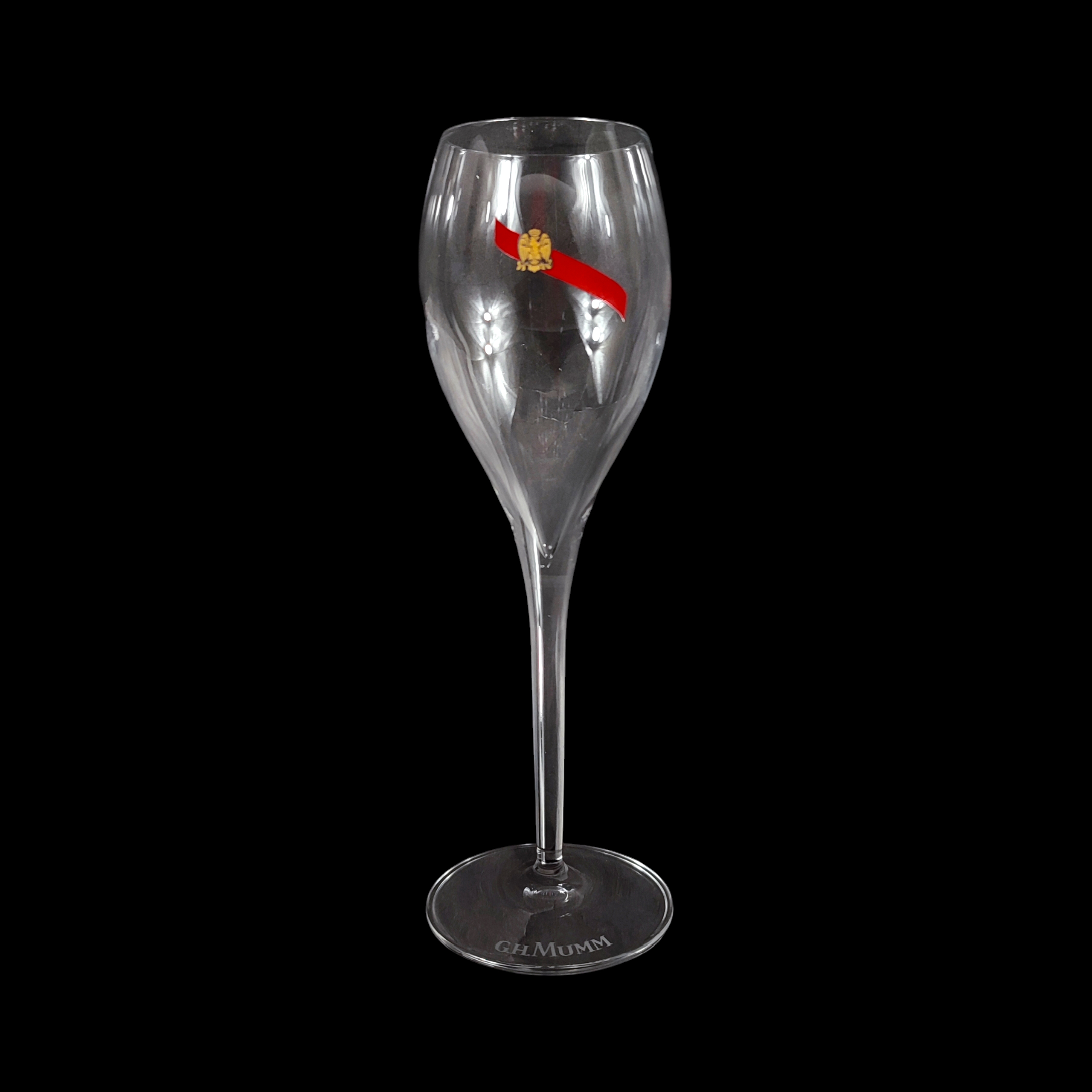 Voir photo 7 de Lot de 6 flûtes à Champagne GH Mumm - modèle Rubis Lot de 6 flûtes à Champagne GH Mumm - modèle Rubis Bon état reconditionné photo 7