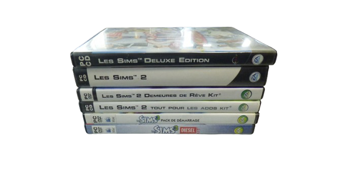 Voir photo 7 de Lot de 6 jeux "Les Sims" pour PC sur CD ou DVD non testés Lot de 6 jeux "Les Sims" pour PC sur CD ou DVD non testés État correct reconditionné photo 7