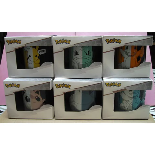 Lot De 6 : Mug Bol Tasse Pokemon Bulbizarre Carapuce Pikachu Rondoudou Ronflex Salamèche - Collection Complète Auchan 2024 Bon état reconditionné disponible sur Rakuten