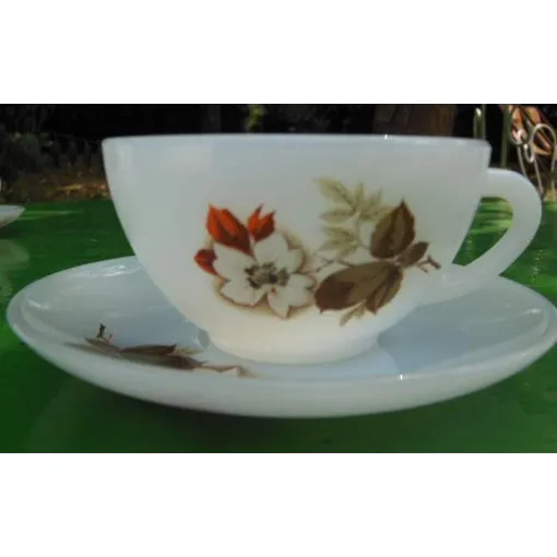 Lot De 6 Tasses Avec Soucoupes Arcopal Décor Fleural occasion reconditionné disponible sur Rakuten