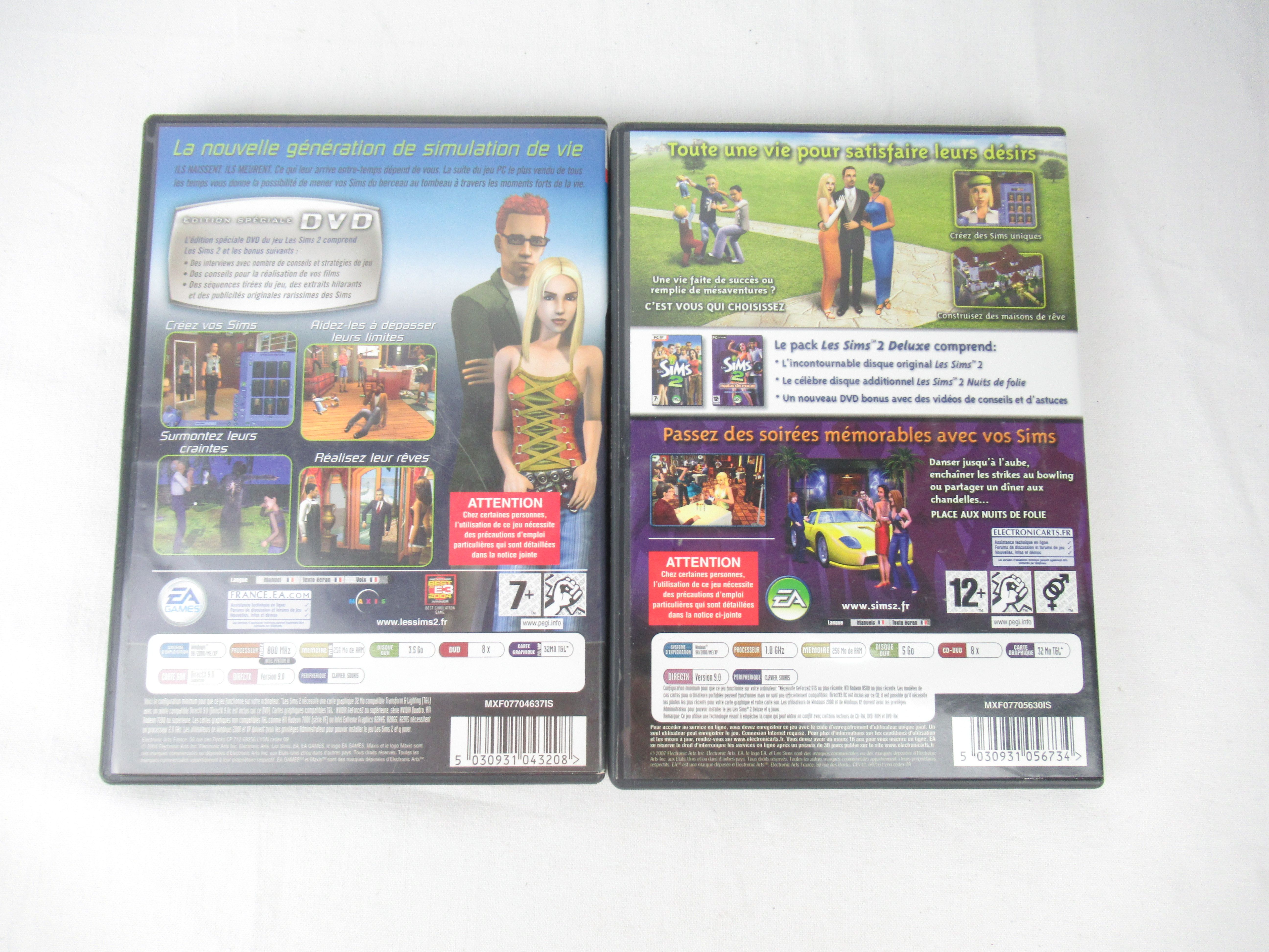 Voir photo 3 de Lot de 7 jeux Les Sims 2 en bon état Lot de 7 jeux Les Sims 2 en bon état Bon état reconditionné photo 3