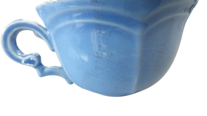 Voir photo 11 de Lot de 8 soucoupes et 8 tasses à café bleues Niderviller assorties Lot de 8 soucoupes et 8 tasses à café bleues Niderviller assorties État correct reconditionné photo 11