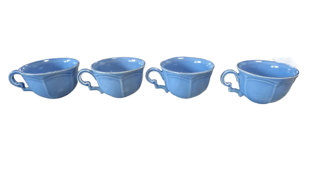 Voir photo 17 de Lot de 8 soucoupes et 8 tasses à café bleues Niderviller assorties Lot de 8 soucoupes et 8 tasses à café bleues Niderviller assorties État correct reconditionné photo 17