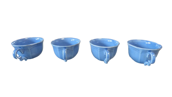 Voir photo 23 de Lot de 8 soucoupes et 8 tasses à café bleues Niderviller assorties Lot de 8 soucoupes et 8 tasses à café bleues Niderviller assorties État correct reconditionné photo 23