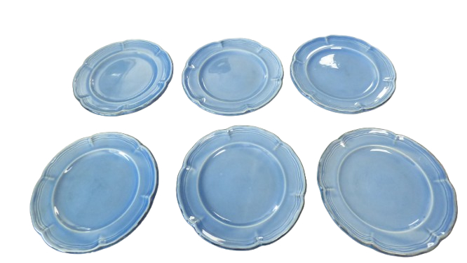 Voir photo 30 de Lot de 8 soucoupes et 8 tasses à café bleues Niderviller assorties Lot de 8 soucoupes et 8 tasses à café bleues Niderviller assorties État correct reconditionné photo 30