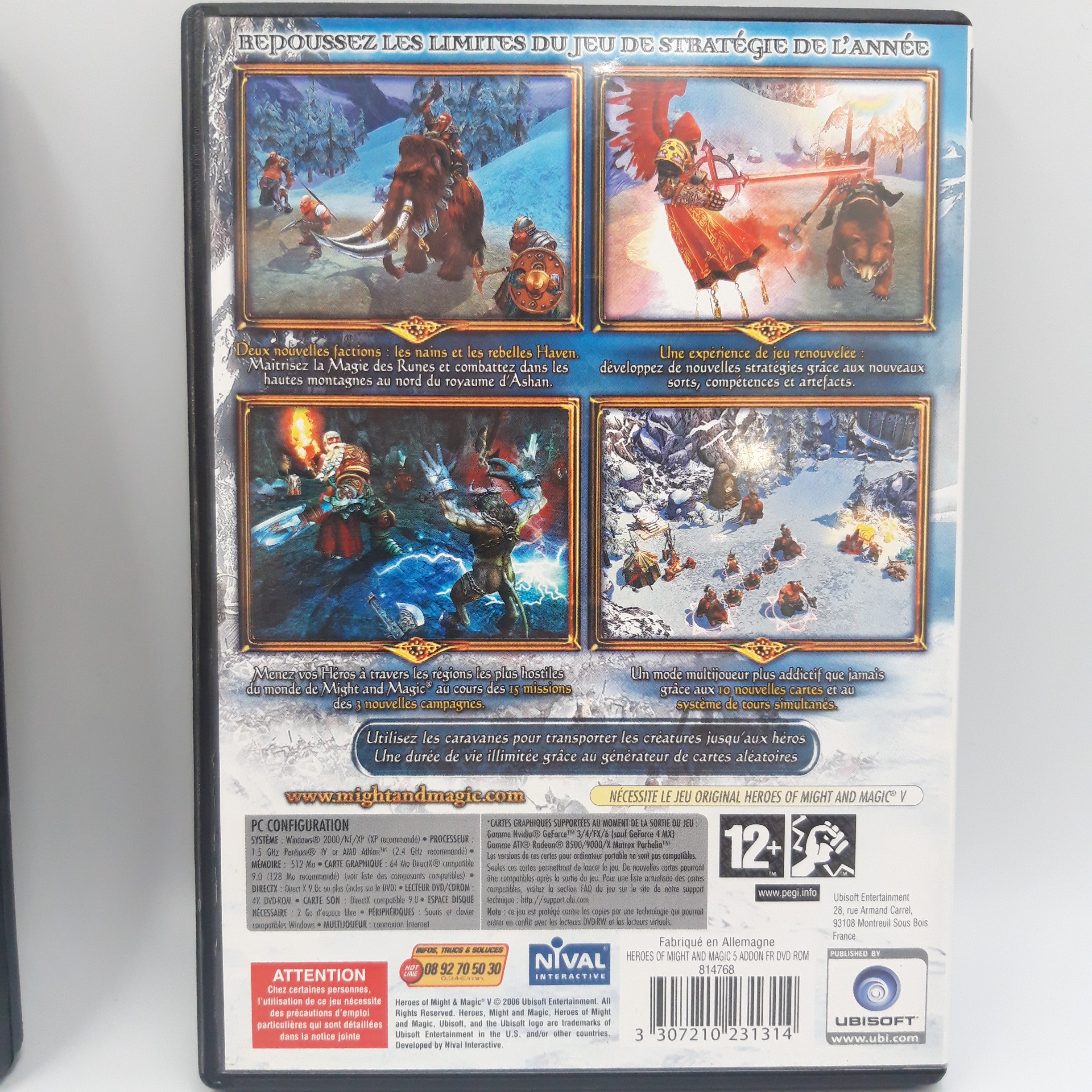 Voir photo 4 de Lot de deux cd de jeux pour ordinateur 1. Castle Strike 2. Heroes V of Might and Magic Hammers of Fate Lot de deux cd de jeux pour ordinateur 1. Castle Strike 2. Heroes V of Might and Magic Hammers of Fate Bon état reconditionné photo 4