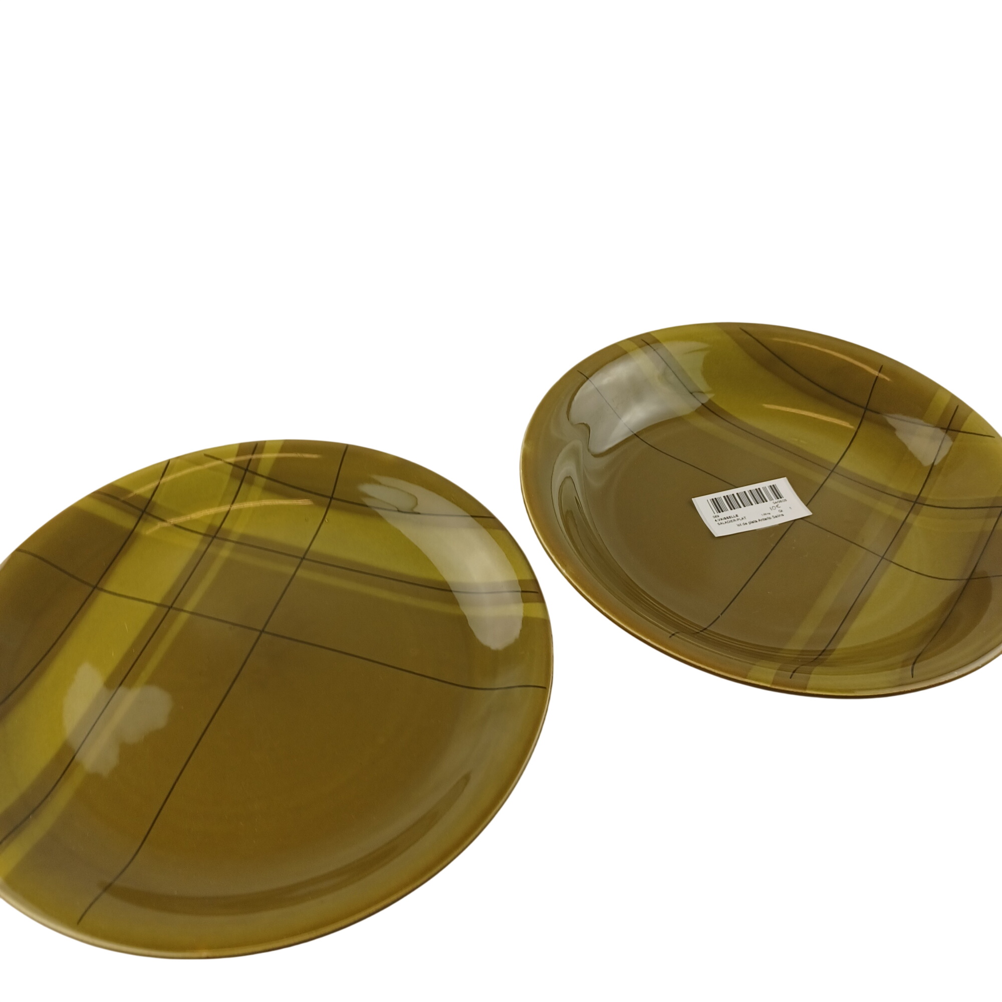 Acheter Lot de deux plats Antario Bronze Salins France de 30 cm vert Très bon état - 10,00 € Lot de deux plats Antario Bronze Salins France de 30 cm vert Très bon état reconditionné disponible sur Label Emmaüs