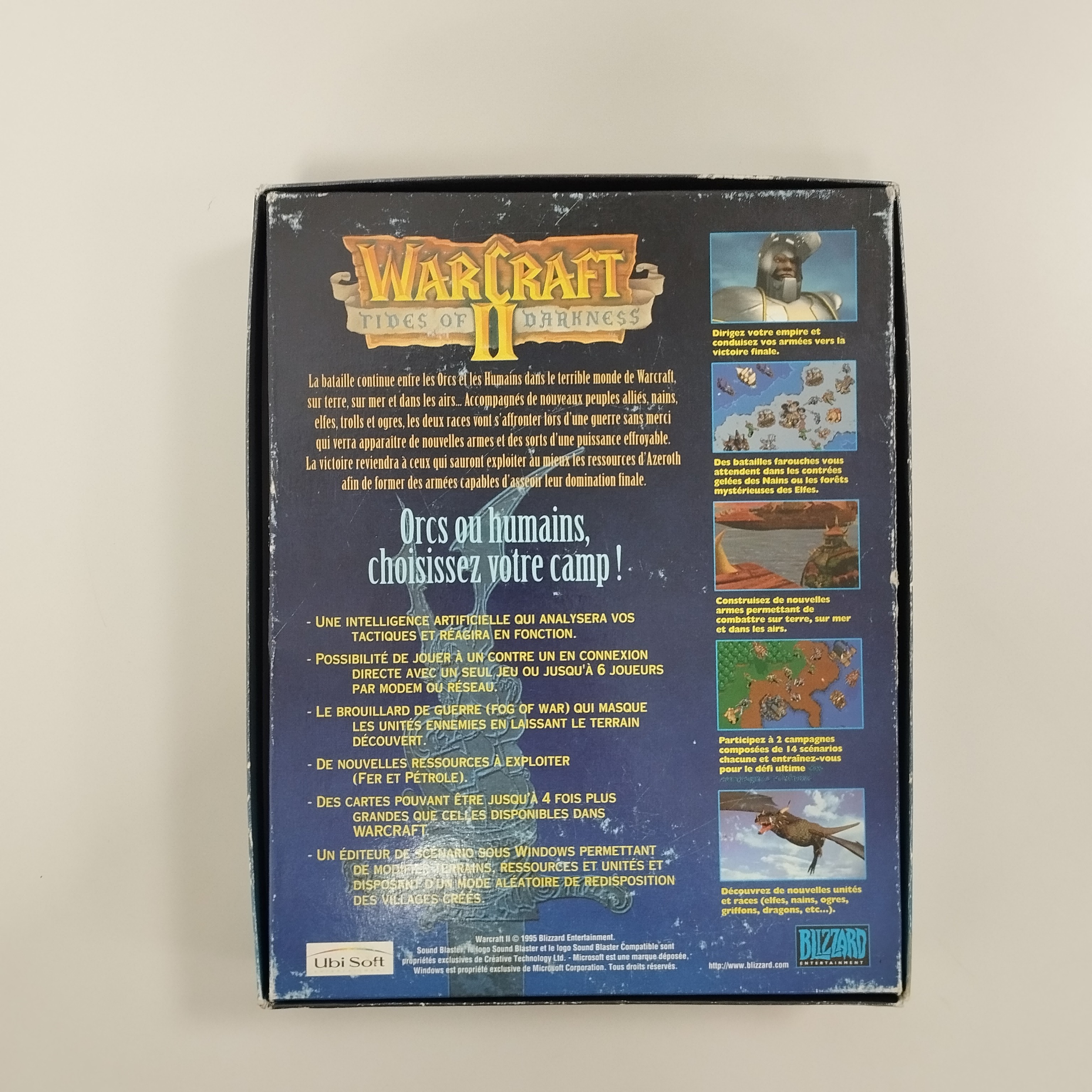Voir photo 3 de Lot de jeux cultes Warcraft Universe pour PC : Warcraft II Tides of Darkness + Beyond the Dark Portal / World of Warcraft + The Burning Crusade Lot de jeux cultes Warcraft Universe pour PC : Warcraft II Tides of Darkness + Beyond the Dark Portal / World of Warcraft + The Burning Crusade Bon état reconditionné photo 3