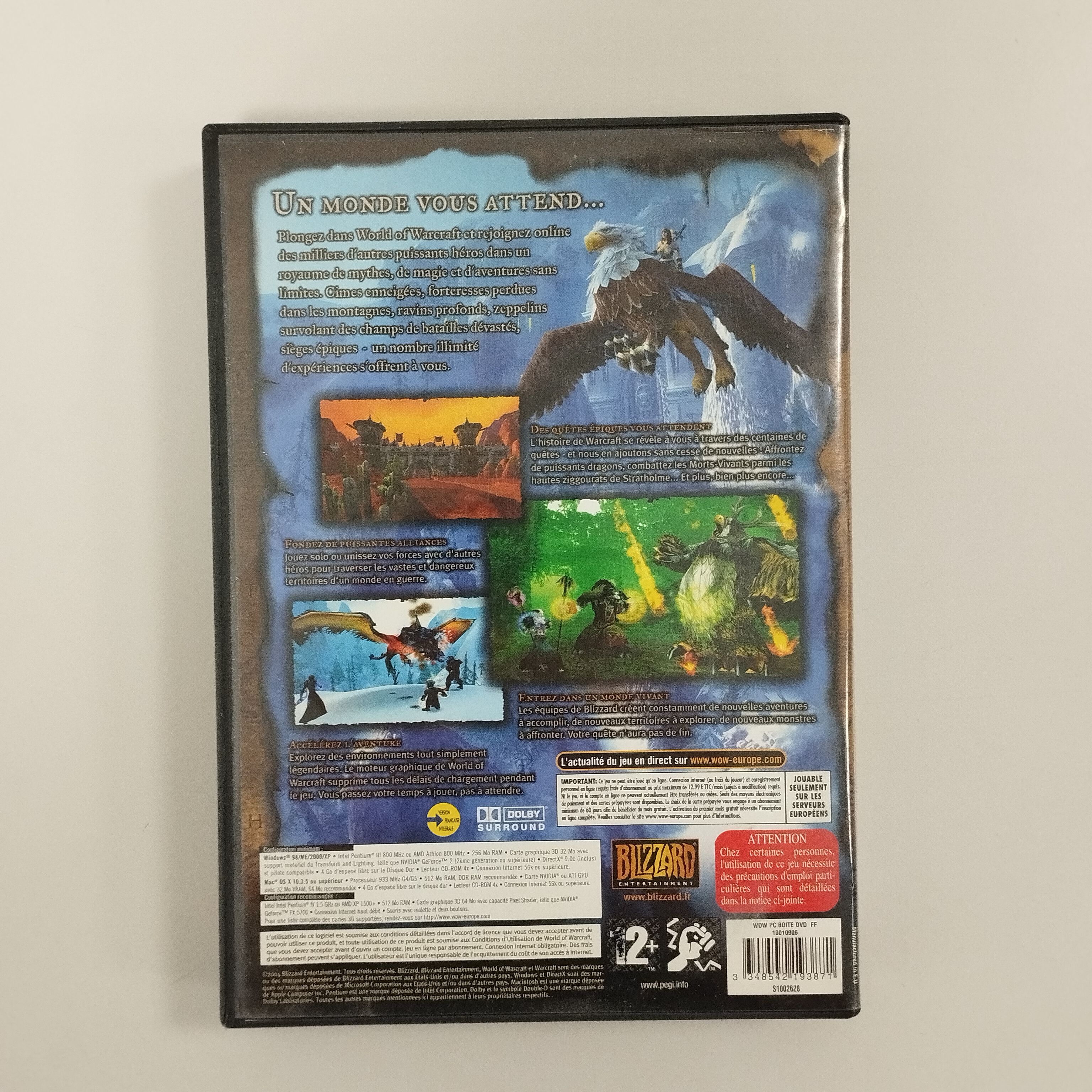 Voir photo 9 de Lot de jeux cultes Warcraft Universe pour PC : Warcraft II Tides of Darkness + Beyond the Dark Portal / World of Warcraft + The Burning Crusade Lot de jeux cultes Warcraft Universe pour PC : Warcraft II Tides of Darkness + Beyond the Dark Portal / World of Warcraft + The Burning Crusade Bon état reconditionné photo 9