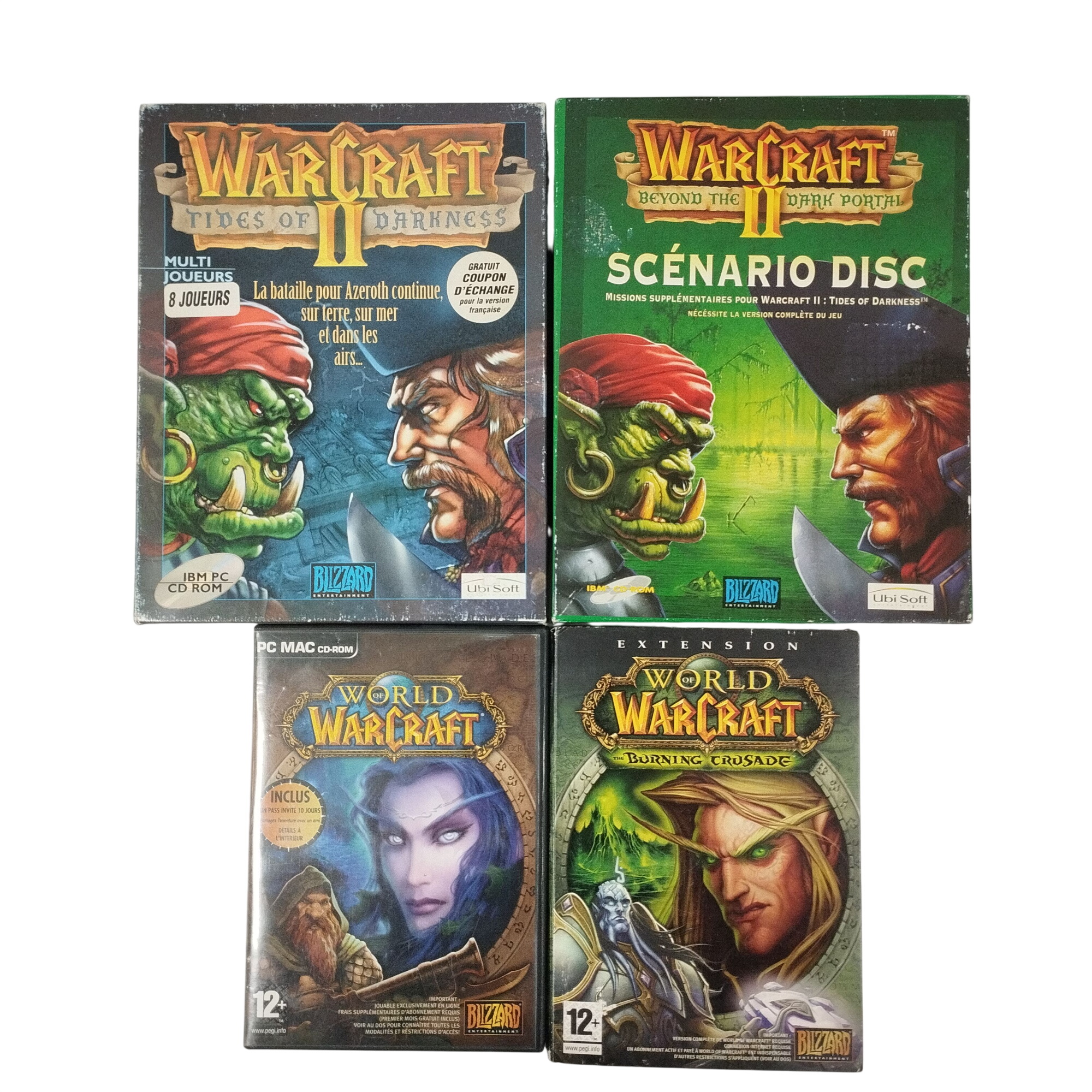 Acheter Lot de jeux cultes Warcraft Universe pour PC : Warcraft II Tides of Darkness + Beyond the Dark Portal / World of Warcraft + The Burning Crusade Bon état - 190,00 € Lot de jeux cultes Warcraft Universe pour PC : Warcraft II Tides of Darkness + Beyond the Dark Portal / World of Warcraft + The Burning Crusade Bon état reconditionné disponible sur Label Emmaüs