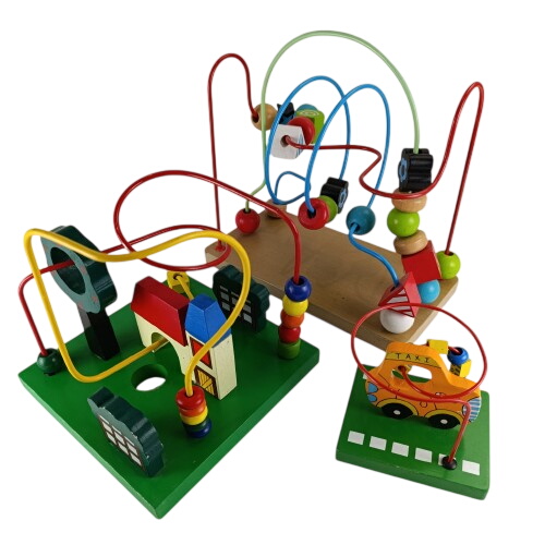 Acheter Lot de jouets bouliers en bois Bon état - 12,00 € Lot de jouets bouliers en bois Bon état reconditionné disponible sur Label Emmaüs