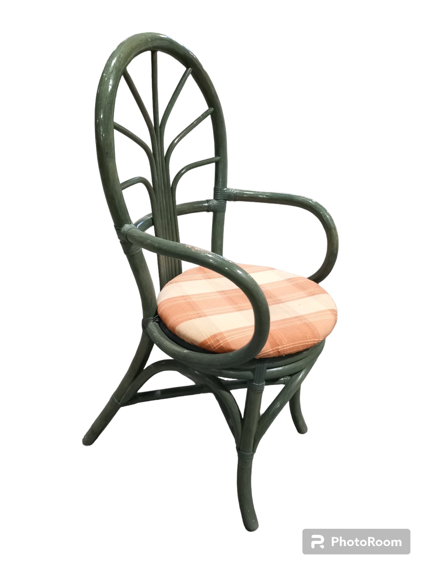 Voir photo 7 de Lot De Paire Chaise Vintage En Rotin Avec Dossier Arrondi Lot De Paire Chaise Vintage En Rotin Avec Dossier Arrondi Très bon état reconditionné photo 7