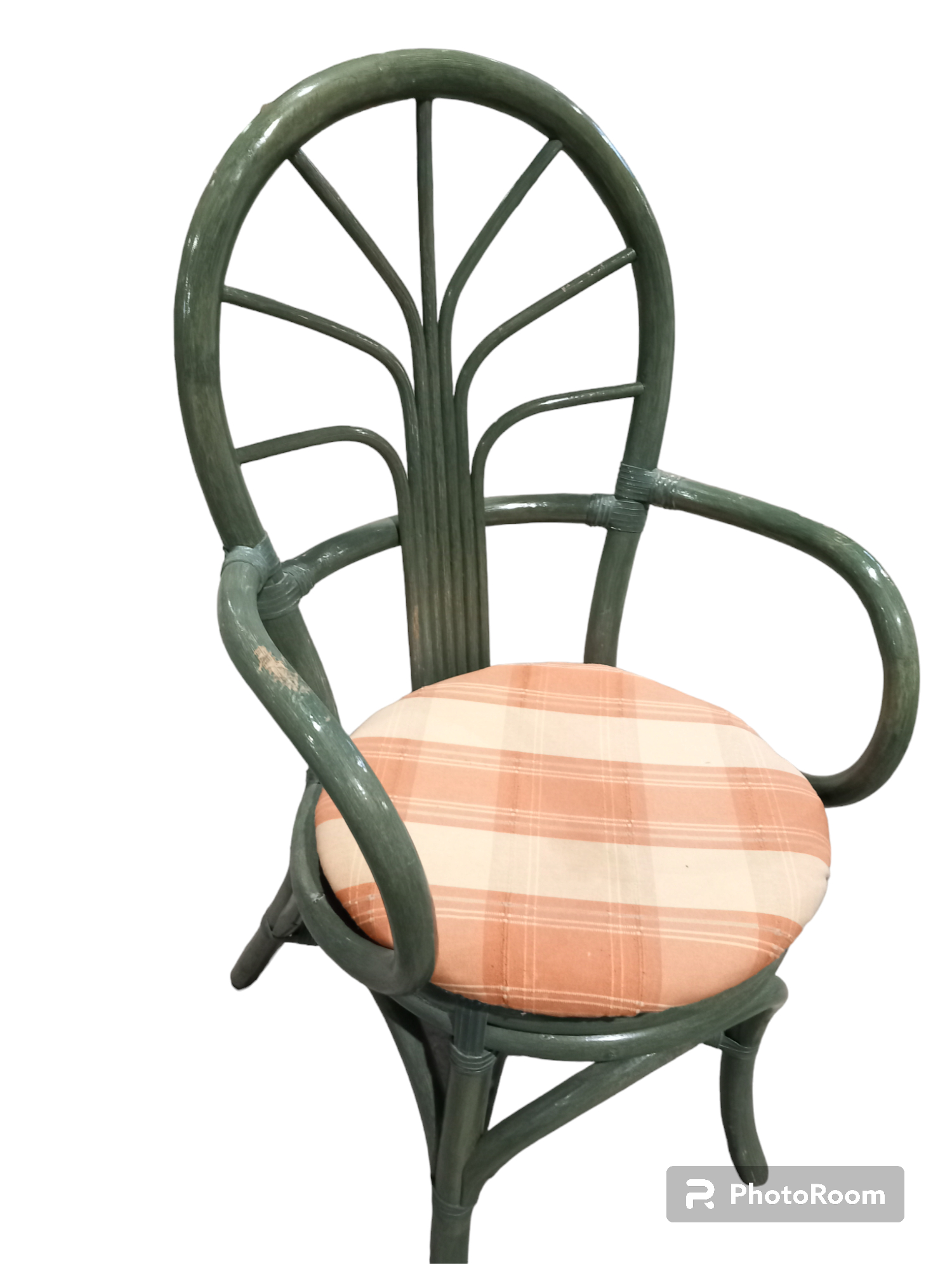 Voir photo 9 de Lot De Paire Chaise Vintage En Rotin Avec Dossier Arrondi Lot De Paire Chaise Vintage En Rotin Avec Dossier Arrondi Très bon état reconditionné photo 9