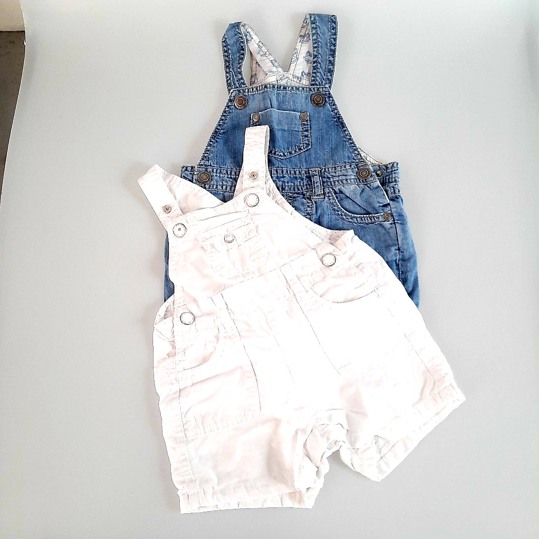 Acheter LOT de salopettes short en coton pour bébé 1-3 mois de la marque "ZARA mini". Très bon état - 10,00 € LOT de salopettes short en coton pour bébé 1-3 mois de la marque "ZARA mini". Très bon état reconditionné disponible sur Label Emmaüs