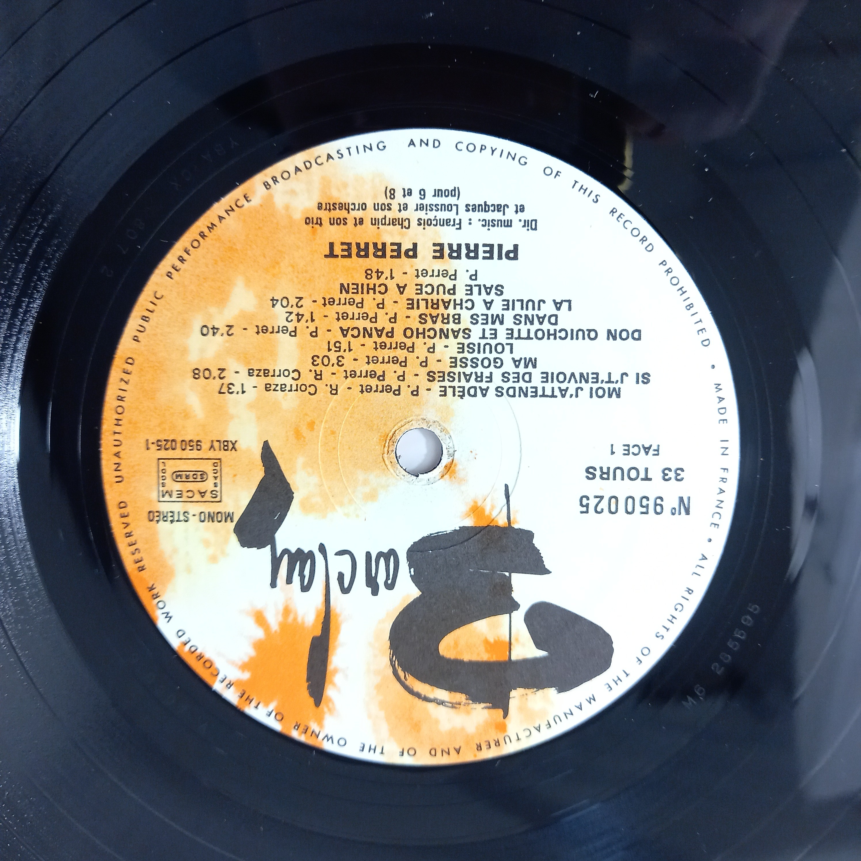 Voir photo 11 de Lot de six vinyles de Pierre Perret - un 33 tours et cinq 45 tours Lot de six vinyles de Pierre Perret - un 33 tours et cinq 45 tours Bon état reconditionné photo 11