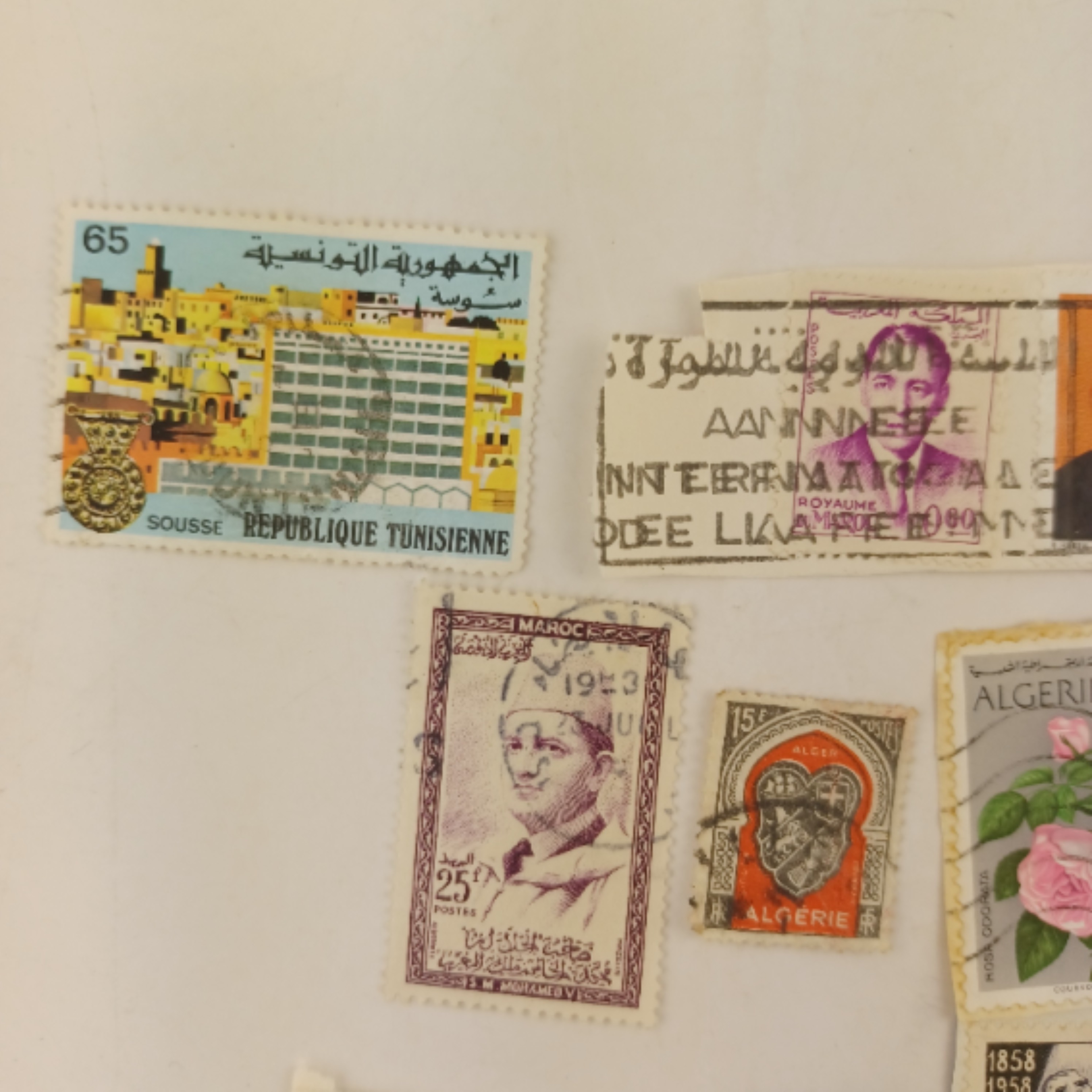 Voir photo 2 de Lot de timbres oblitérés Algérie, Maroc, Tunisie, AOF et Monaco, collection ancienne francophone Lot de timbres oblitérés Algérie, Maroc, Tunisie, AOF et Monaco, collection ancienne francophone Très bon état reconditionné photo 2