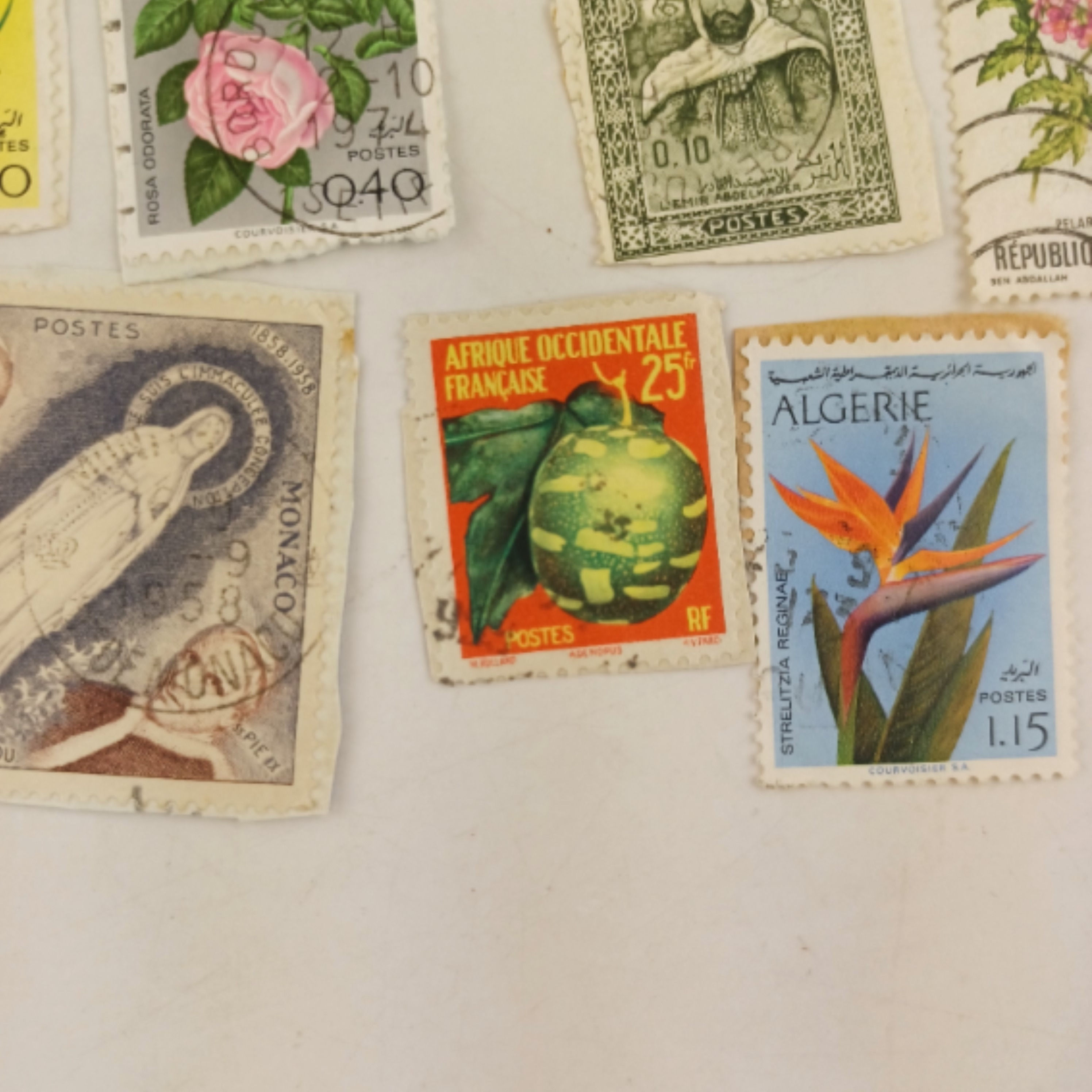 Voir photo 6 de Lot de timbres oblitérés Algérie, Maroc, Tunisie, AOF et Monaco, collection ancienne francophone Lot de timbres oblitérés Algérie, Maroc, Tunisie, AOF et Monaco, collection ancienne francophone Très bon état reconditionné photo 6