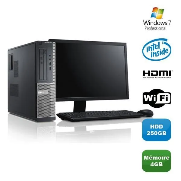 Lot PC DELL Optiplex 390 DT G630 2.7Ghz 4Go 250Go Graveur WIFI W7 Pro + Ecran 19 Reconditionné - 226,00 € Lot PC DELL Optiplex 390 DT G630 2.7Ghz 4Go 250Go Graveur WIFI W7 Pro + Ecran 19 Reconditionné Dell reconditionné disponible sur Cdiscount Seconde Vie | Dero