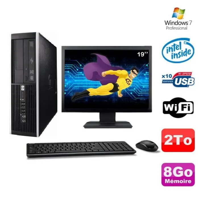 Lot PC HP Elite 6000 Pro SFF E5400 2.7Ghz 8Go Disque 2To WIFI W7 Pro + Ecran 19 Reconditionné - 243,00 € Lot PC HP Elite 6000 Pro SFF E5400 2.7Ghz 8Go Disque 2To WIFI W7 Pro + Ecran 19 Reconditionné Hewlett-Packard reconditionné disponible sur Cdiscount Seconde Vie | Dero