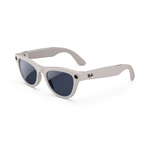 Lunettes connectées IA Meta Ray-Ban Skyler (Gen 1) Monture Gris poudré brillant taille standard État correct Meta reconditionné disponible sur Fnac