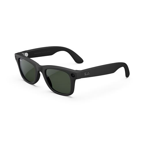 Lunettes connectées IA Meta Ray-Ban Wayfarer (Gen 1) Monture Noir mat taille grande État correct Meta reconditionné disponible sur Fnac