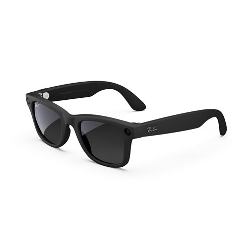 Lunettes connectées IA Meta Ray-Ban Wayfarer (Gen 1) Monture Noir mat taille standard État correct reconditionné disponible sur Fnac