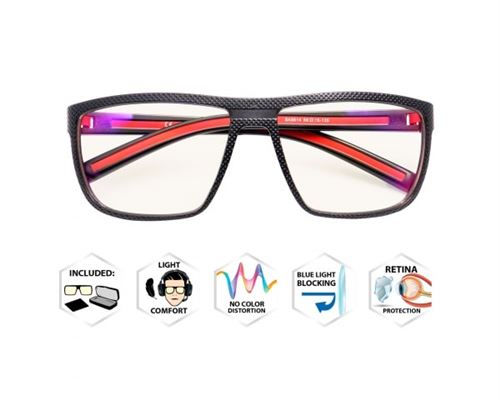 Lunettes Gaming anti-rayons bleus Subsonic Raiden Noir et rouge État correct Subsonic reconditionné disponible sur Fnac