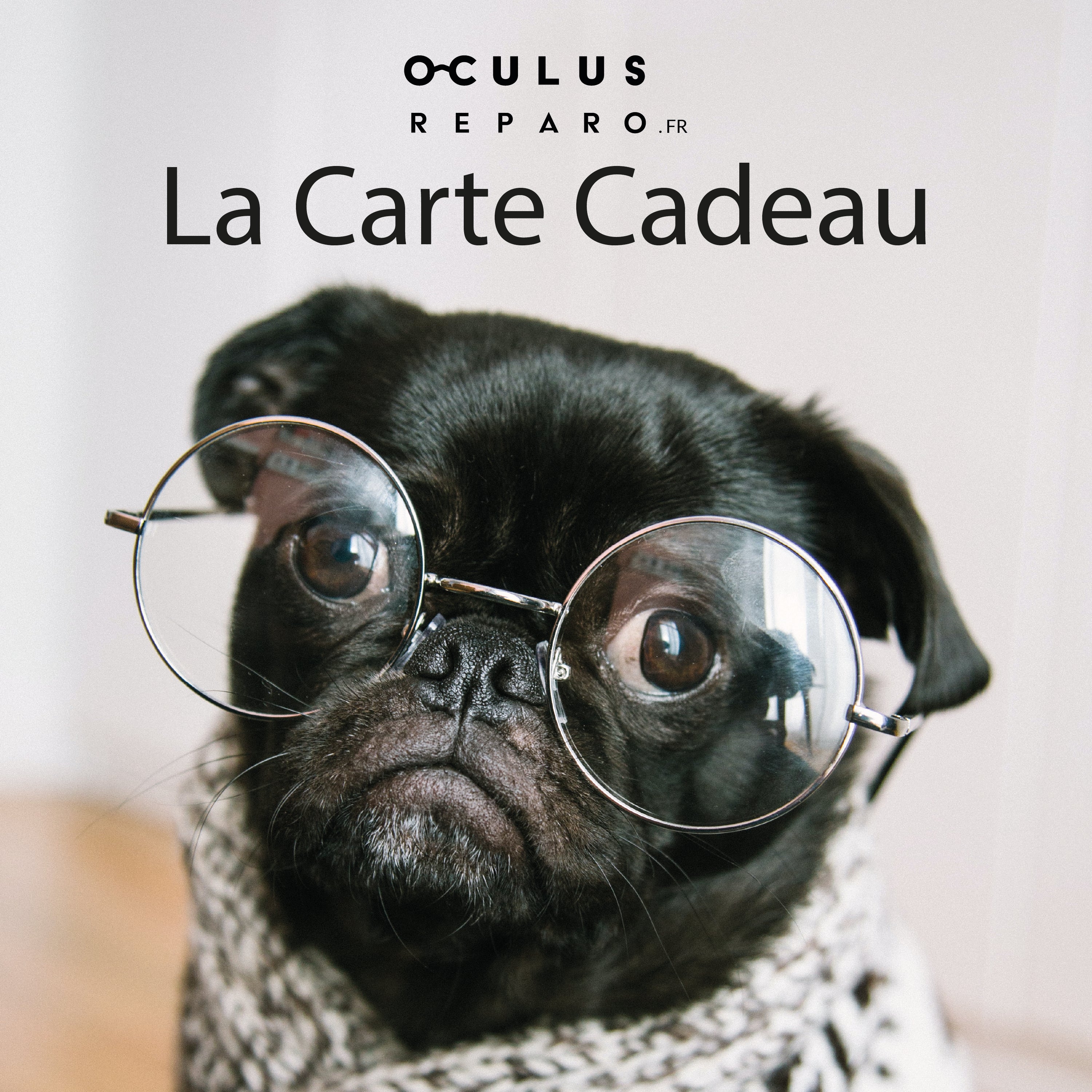 Lunettes La Carte Cadeau Reconditionné - 10,00 € Lunettes La Carte Cadeau Reconditionné reconditionné disponible sur Oculus Reparo