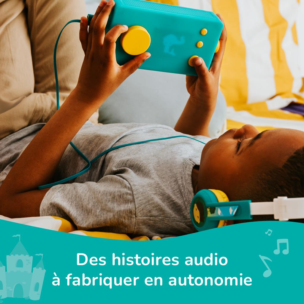 Voir photo 3 de Lunii Ma Fabrique à Histoires Reconditionnée - Conteuse pour enfant & livre audio - Français Vert | Dero Lunii Ma Fabrique à Histoires Reconditionnée - Conteuse pour enfant & livre audio - Français Vert Reconditionné Lunii reconditionné photo 3 | Dero