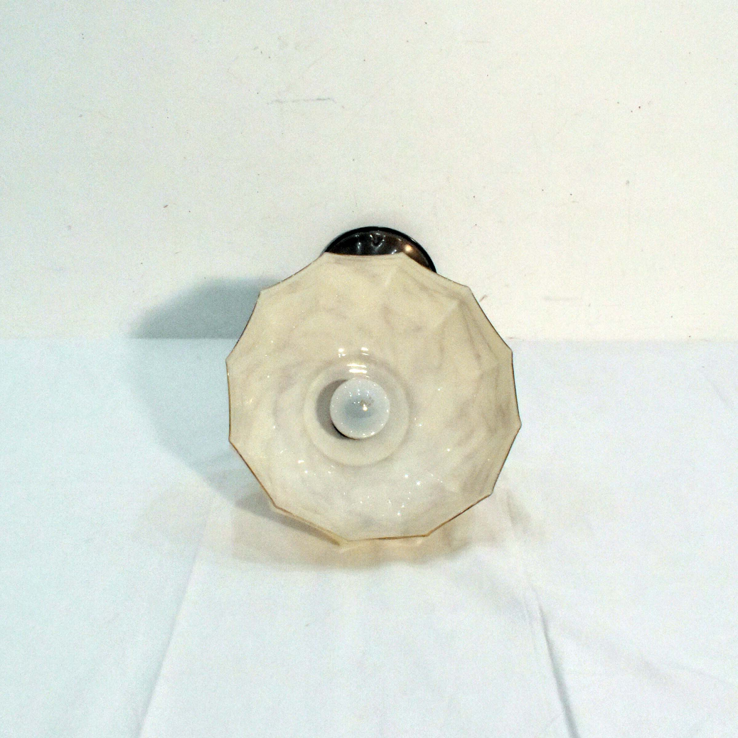 Voir photo 5 de Lustre Monte et Baisse Art Déco - Opaline & Régule Lustre Monte et Baisse Art Déco - Opaline & Régule Bon état reconditionné photo 5