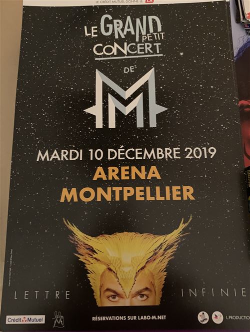 M / Matthieu CHEDID - Grand Petit Concert - 40x60cm - Affiche État correct N/A reconditionné disponible sur Fnac