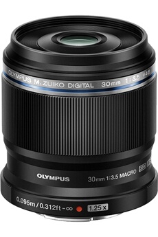 M.ZUIKO DIGITAL ED 30MM f/3.5 MACRO Très bon état OM System reconditionné disponible sur Darty