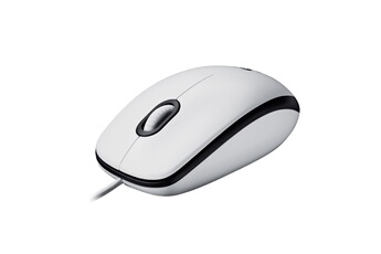 M100 - Souris - pleine taille - droitiers et gauchers - optique - 3 boutons - filaire - USB Bon état Logitech reconditionné disponible sur Darty