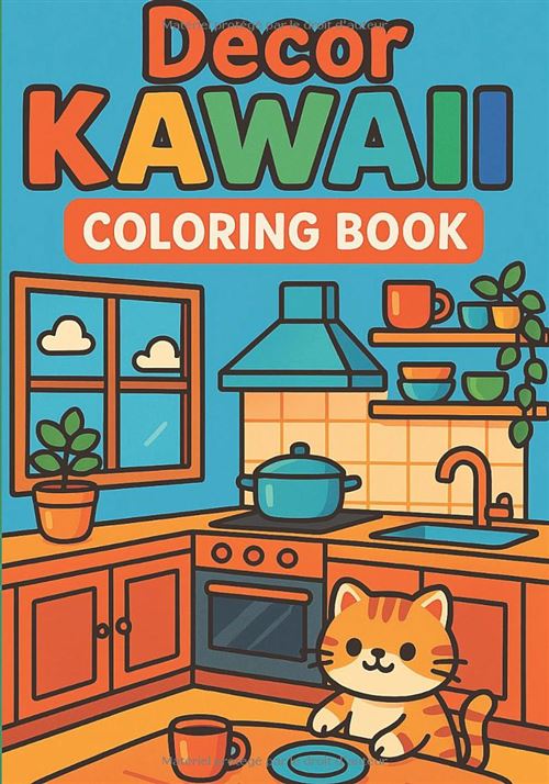 Ma Jolie Maison – Cahier de coloriage kawaii | Scènes de la maison et du jardin | Dès 4 ans État correct N/A reconditionné disponible sur Fnac