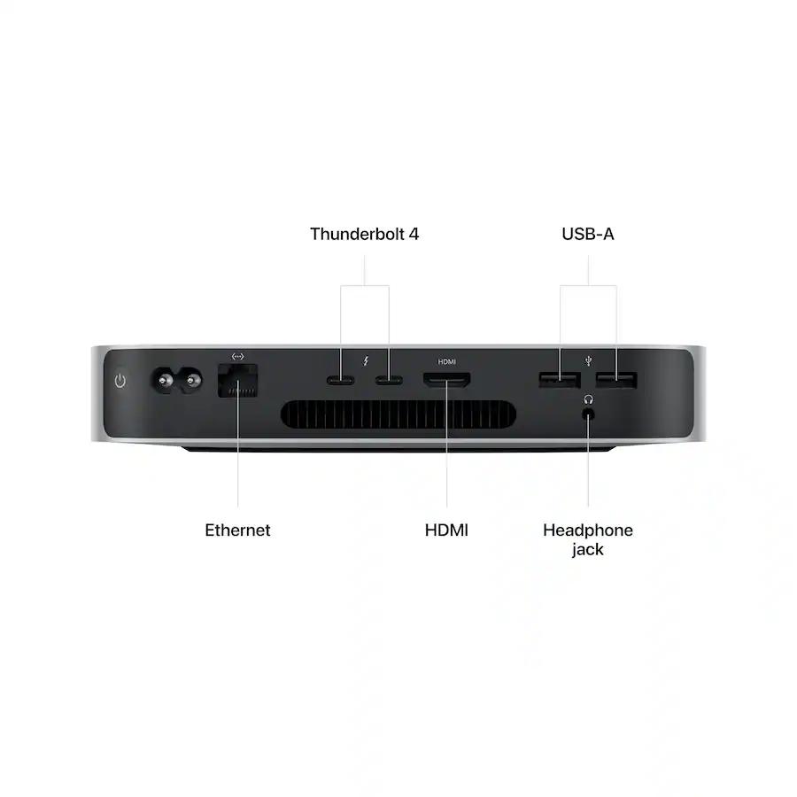 Mac mini (2023) Apple M2 Pro - 512 GB SSD - 16 Go Reconditionné Apple reconditionné photo 4 | Dero