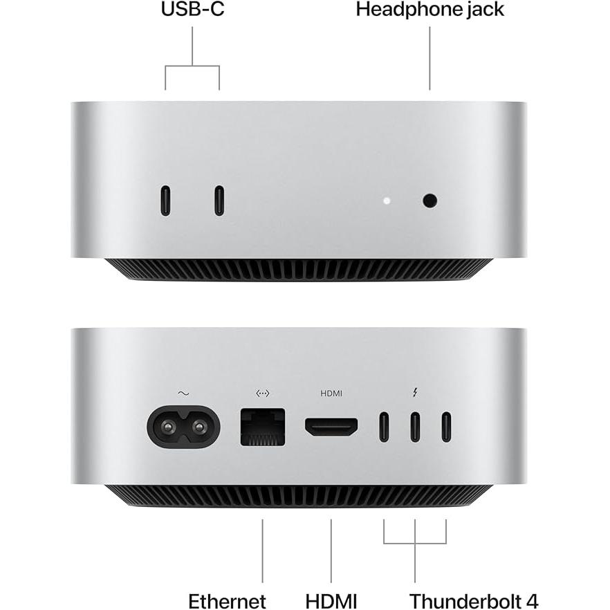 Voir photo 2 de Mac mini (2024) Apple M4 - 256 GB SSD - 16 Go | Dero Mac mini (2024) Apple M4 - 256 GB SSD - 16 Go Reconditionné Apple reconditionné photo 2 | Dero