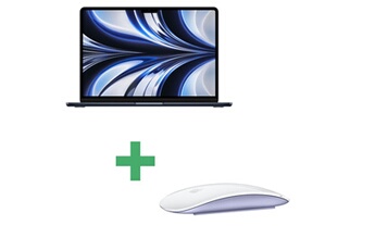 MacBook Air 13 2022 M2 3,5 Ghz 8 Go 256 Go SSD Minuit reconditionné - Souris Apple Magic Mouse Violet incluse Très bon état Apple reconditionné disponible sur Darty