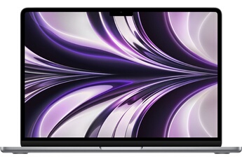 MacBook Air 13'' 256Go SSD 8Go RAM Puce M2 CPU 8 coeurs GPU 8 coeurs Gris sideral mi 2022 État correct Apple reconditionné disponible sur Darty | Dero