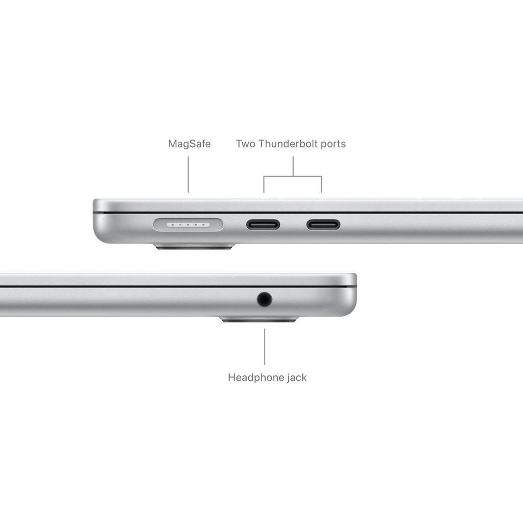Voir photo 4 de MacBook Air 15"" (2024) - Apple M3 avec CPU 8 cœurs et GPU 10 cœurs - 24Go RAM - SSD 512Go - Écran standard - QWERTY - Finnois | Dero MacBook Air 15"" (2024) - Apple M3 avec CPU 8 cœurs et GPU 10 cœurs - 24Go RAM - SSD 512Go - Écran standard - QWERTY - Finnois Reconditionné Apple reconditionné photo 4 | Dero