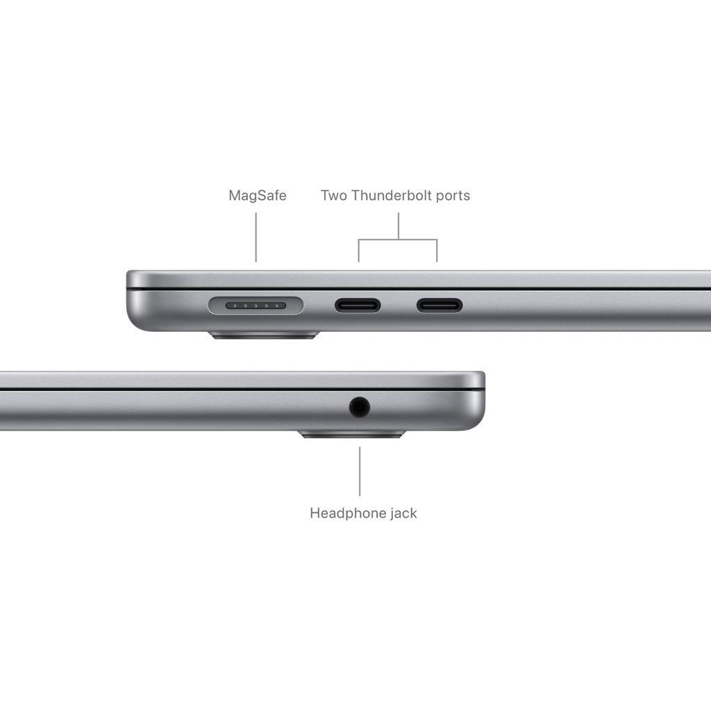 Voir photo 4 de MacBook Air 15"" (2024) - Apple M3 avec CPU 8 cœurs et GPU 10 cœurs - 24Go RAM - SSD 512Go - Écran standard - QWERTY - Finnois | Dero MacBook Air 15"" (2024) - Apple M3 avec CPU 8 cœurs et GPU 10 cœurs - 24Go RAM - SSD 512Go - Écran standard - QWERTY - Finnois Reconditionné Apple reconditionné photo 4 | Dero