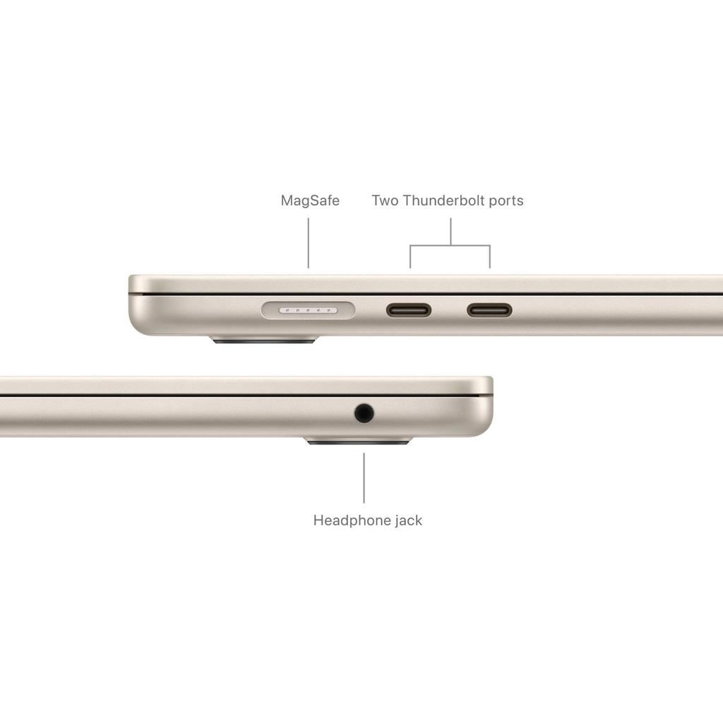 Voir photo 4 de MacBook Air 15"" (2024) - Apple M3 avec CPU 8 cœurs et GPU 10 cœurs - 8Go RAM - SSD 256Go - Écran standard - QWERTY - Anglais | Dero MacBook Air 15"" (2024) - Apple M3 avec CPU 8 cœurs et GPU 10 cœurs - 8Go RAM - SSD 256Go - Écran standard - QWERTY - Anglais Reconditionné Apple reconditionné photo 4 | Dero