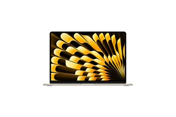 MacBook Air 15" 256 Go SSD 16 Go RAM Puce M4 CPU 10 cours GPU 10 cours Lumière Stellaire Très bon état Apple reconditionné disponible sur Darty