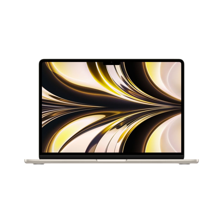 MacBook Air M2 (2022) 13', 256 Go 8 cœurs 8 Go Apple GPU 10, Lumière stellaire - QWERTY Portugais - Bon état Bon état Apple reconditionné disponible sur Pixmania