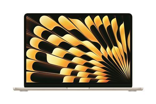 MacBook Air M3 (2024) 15', 256 Go 8 cœurs 8 Go Apple GPU 10, Lumière stellaire - QWERTY Espagnol - Excellent état Parfait état Apple reconditionné disponible sur Pixmania