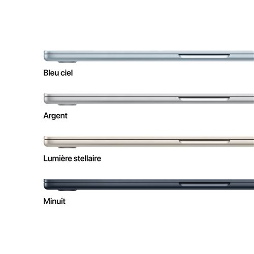 MacBook Air M4 (2025) 13', 256 Go 10 cœurs 16 Go Apple GPU 8, Bleu Ciel - AZERTY - Très bon état Très bon état Apple reconditionné photo 2 | Dero