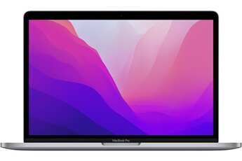 MACBOOK PRO 13'' 256GO SSD 8GO RAM PUCE M2 CPU 8 COEURS GPU 10 COEURS GRIS SIDERAL Bon état Apple reconditionné disponible sur Darty